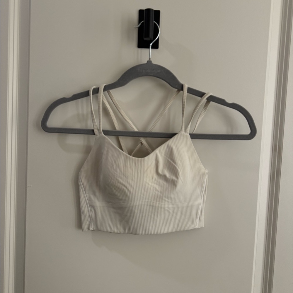 Lululemon Cream Strappy Bra Top